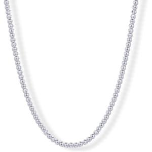 imagePAVOI 14K Gold Plated Small Bead Ball Chain Necklace for Women  Adjustable Dainty Gold Beaded Necklace  Trendy Choker Chain Layering Jewelry3mm Beads