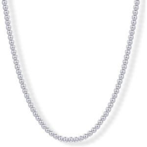 imagePAVOI 14K Gold Plated Small Bead Ball Chain Necklace for Women  Adjustable Dainty Gold Beaded Necklace  Trendy Choker Chain Layering Jewelry4mm Beads