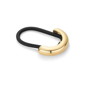 imagePAVOI 14K Yellow Gold Double Arch Chunky Metal Hair Band Ponytail Holders for Women  Stainless Steel Statement Cuff Fashion Accessories  Waterproof Stretchy Gold Hair TiesArch Yellow Gold