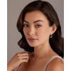 imagePAVOI 14K Gold Chain Earrings for Women  Double Piercing Dangle Chain Huggie Hoop Earrings  Cubic Zirconia Pearl Stud Ear Cuff Earrings for WomenWhite Gold