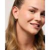imagePAVOI 14K Gold Chain Earrings for Women  Double Piercing Dangle Chain Huggie Hoop Earrings  Cubic Zirconia Pearl Stud Ear Cuff Earrings for WomenYellow Gold
