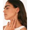imagePAVOI 14K Gold Chain Earrings for Women  Double Piercing Dangle Chain Huggie Hoop Earrings  Cubic Zirconia Pearl Stud Ear Cuff Earrings for WomenYellow Gold