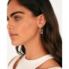 imagePAVOI 14K Gold Chain Earrings for Women  Double Piercing Dangle Chain Huggie Hoop Earrings  Cubic Zirconia Pearl Stud Ear Cuff Earrings for WomenYellow Gold