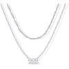 imagePAVOI 14K Gold Plated Angel Number Pendant Layering Necklace for Women  999 Lucky Numerology Singapore Chain NecklaceWhite Gold