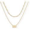 imagePAVOI 14K Gold Plated Angel Number Pendant Layering Necklace for Women  999 Lucky Numerology Singapore Chain NecklaceYellow Gold