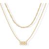 imagePAVOI 14K Gold Plated Angel Number Pendant Layering Necklace for Women  999 Lucky Numerology Singapore Chain NecklaceYellow Gold