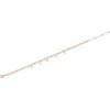 imagePAVOI 14K Gold Plated Beaded Cuban Cubic Zirconia Simulated Diamond Station Infinity Chain Bracelets for Women  Adjustable Chain BraceletRose Gold