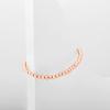 imagePAVOI 14K Gold Plated Beaded Cuban Cubic Zirconia Simulated Diamond Station Infinity Chain Bracelets for Women  Adjustable Chain BraceletRose Gold