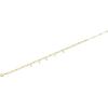 imagePAVOI 14K Gold Plated Beaded Cuban Cubic Zirconia Simulated Diamond Station Infinity Chain Bracelets for Women  Adjustable Chain BraceletYellow Gold