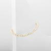 imagePAVOI 14K Gold Plated Beaded Cuban Cubic Zirconia Simulated Diamond Station Infinity Chain Bracelets for Women  Adjustable Chain BraceletYellow Gold