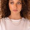imagePAVOI 14K Gold Plated Dainty Layering Necklaces for Women  Snake Chain Curb Link Paperclip Layered Chains  Trendy Layering NecklaceRose Gold