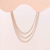 imagePAVOI 14K Gold Plated Dainty Layering Necklaces for Women  Snake Chain Curb Link Paperclip Layered Chains  Trendy Layering NecklaceRose Gold