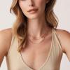 imagePAVOI 14K Gold Plated Dainty Layering Necklaces for Women  Snake Chain Curb Link Paperclip Layered Chains  Trendy Layering NecklaceRose Gold