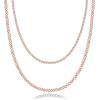 imagePAVOI 14K Gold Plated Dainty Layering Necklaces for Women  Snake Chain Curb Link Paperclip Layered Chains  Trendy Layering NecklaceRose Gold