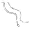 imagePAVOI 14K Gold Plated Dainty Layering Necklaces for Women  Snake Chain Curb Link Paperclip Layered Chains  Trendy Layering NecklaceWhite Gold