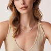 imagePAVOI 14K Gold Plated Dainty Layering Necklaces for Women  Snake Chain Curb Link Paperclip Layered Chains  Trendy Layering NecklaceWhite Gold