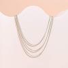 imagePAVOI 14K Gold Plated Dainty Layering Necklaces for Women  Snake Chain Curb Link Paperclip Layered Chains  Trendy Layering NecklaceWhite Gold