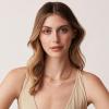 imagePAVOI 14K Gold Plated Dainty Layering Necklaces for Women  Snake Chain Curb Link Paperclip Layered Chains  Trendy Layering NecklaceYellow Gold