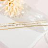 imagePAVOI 14K Gold Plated Dainty Layering Necklaces for Women  Snake Chain Curb Link Paperclip Layered Chains  Trendy Layering NecklaceYellow Gold