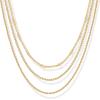 imagePAVOI 14K Gold Plated Dainty Layering Necklaces for Women  Snake Chain Curb Link Paperclip Layered Chains  Trendy Layering NecklaceYellow Gold