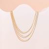 imagePAVOI 14K Gold Plated Dainty Layering Necklaces for Women  Snake Chain Curb Link Paperclip Layered Chains  Trendy Layering NecklaceYellow Gold