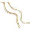 imagePAVOI 14K Gold Plated Dainty Layering Necklaces for Women  Snake Chain Curb Link Paperclip Layered Chains  Trendy Layering NecklaceYellow Gold