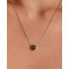 imagePAVOI 14K Gold Plated Gemstone Pendant Necklace  Dainty Chain Necklaces for Women  Amethyst Onyx Green Fluorite Labradorite Pearl Rose Quartz Agate Sodalite Turquoise Gemstone PendantsWhite Gold