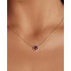 imagePAVOI 14K Gold Plated Gemstone Pendant Necklace  Dainty Chain Necklaces for Women  Amethyst Onyx Green Fluorite Labradorite Pearl Rose Quartz Agate Sodalite Turquoise Gemstone PendantsYellow Gold