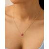 imagePAVOI 14K Gold Plated Gemstone Pendant Necklace  Dainty Chain Necklaces for Women  Amethyst Onyx Green Fluorite Labradorite Pearl Rose Quartz Agate Sodalite Turquoise Gemstone PendantsYellow Gold