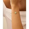 imagePAVOI 14K Gold Plated Hexagon Gemstone Bracelet for Women  Natural Birthstone 9quot BraceletWhite Gold