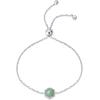 imagePAVOI 14K Gold Plated Hexagon Gemstone Bracelet for Women  Natural Birthstone 9quot BraceletWhite Gold