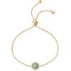 imagePAVOI 14K Gold Plated Hexagon Gemstone Bracelet for Women  Natural Birthstone 9quot BraceletYellow Gold