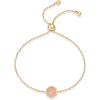 imagePAVOI 14K Gold Plated Hexagon Gemstone Bracelet for Women  Natural Birthstone 9quot BraceletYellow Gold