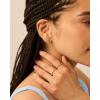 imagePAVOI 14K Gold Plated Hexagon Gemstone Stud Earrings for Women  Natural Birthstone Earring PairRose Quartz