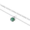 imagePAVOI 14K Gold Plated Layered Necklaces for Women  Gemstone Pendant Figaro Chain Necklace  Carnelian Green Aventurine Malachite Layering NecklaceWhite Gold