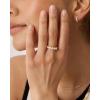 imagePAVOI 14K Gold Plated Premium Cubic Zirconia Engagement Ring for Women  Promise Eternity Ring JewelryYellow Gold