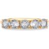 imagePAVOI 14K Gold Plated Premium Cubic Zirconia Engagement Ring for Women  Promise Eternity Ring JewelryYellow Gold