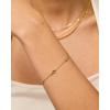 imagePAVOI 14K Gold Plated Sideways Cross Bracelet for Women  Religious Cubic Zirconia Station Bracelet  Confirmation GiftYellow Gold