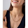 imagePAVOI 14K Gold Plated Station Necklace  Simulated Diamond BTY Layering Necklaces  Womens CZ ChainWhite Gold
