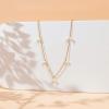imagePAVOI 14K Gold Plated Station Necklace  Simulated Diamond BTY Layering Necklaces  Womens CZ ChainYellow Gold