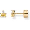 imagePAVOI 14K Gold Plated Sterling Silver Posts Colored Birthstone Flatback Stud Earrings for Women  Gemstone Cubic Zirconia Screwback Earrings  Dainty Helix Cartilage Piercing JewelryNovember  Citrine