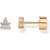 imagePAVOI 14K Gold Plated Sterling Silver Posts Colored Birthstone Flatback Stud Earrings for Women  Gemstone Cubic Zirconia Screwback Earrings  Dainty Helix Cartilage Piercing JewelryMarch  Aquamarine