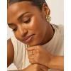 imagePAVOI 14K Gold Plated Sterling Silver Posts Statement Spiral Stud Earrings for Women  Trendy Chunky Drop EarringsYellow Gold