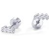 imagePAVOI 14K Gold Plated Sterling Silver Posts Zodiac Sign Flat Back Earring Studs  Birthday Gift for Women  Astrology Earring PairAquarius