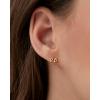 imagePAVOI 14K Gold Plated Sterling Silver Posts Zodiac Sign Flat Back Earring Studs  Birthday Gift for Women  Astrology Earring PairAquarius