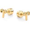 imagePAVOI 14K Gold Plated Sterling Silver Posts Zodiac Sign Flat Back Earring Studs  Birthday Gift for Women  Astrology Earring PairAries