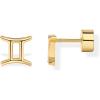 imagePAVOI 14K Gold Plated Sterling Silver Posts Zodiac Sign Flat Back Earring Studs  Birthday Gift for Women  Astrology Earring PairGemini