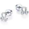 imagePAVOI 14K Gold Plated Sterling Silver Posts Zodiac Sign Flat Back Earring Studs  Birthday Gift for Women  Astrology Earring PairLeo