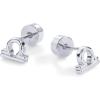 imagePAVOI 14K Gold Plated Sterling Silver Posts Zodiac Sign Flat Back Earring Studs  Birthday Gift for Women  Astrology Earring PairLibra
