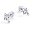 imagePAVOI 14K Gold Plated Sterling Silver Posts Zodiac Sign Flat Back Earring Studs  Birthday Gift for Women  Astrology Earring PairScorpio